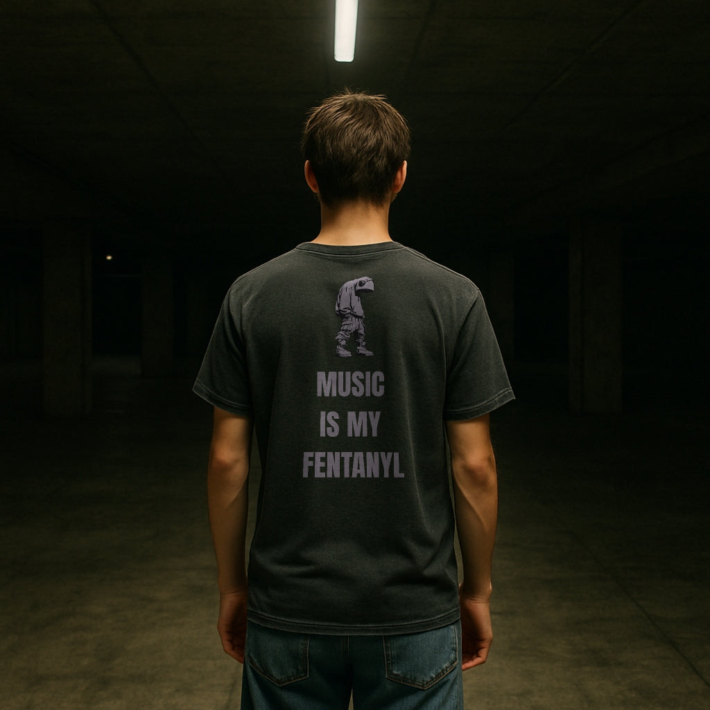 Music is my fentanyl - Unisex garment-dyed heavyweight t-shirt