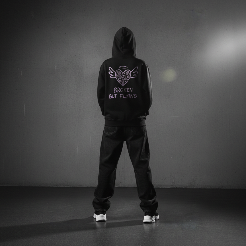 Broken but flying - Midweight hoodie