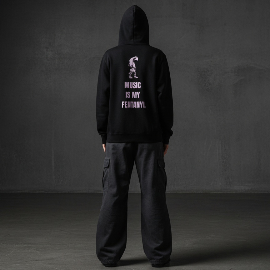 Music is my fentanyl - Midweight hoodie