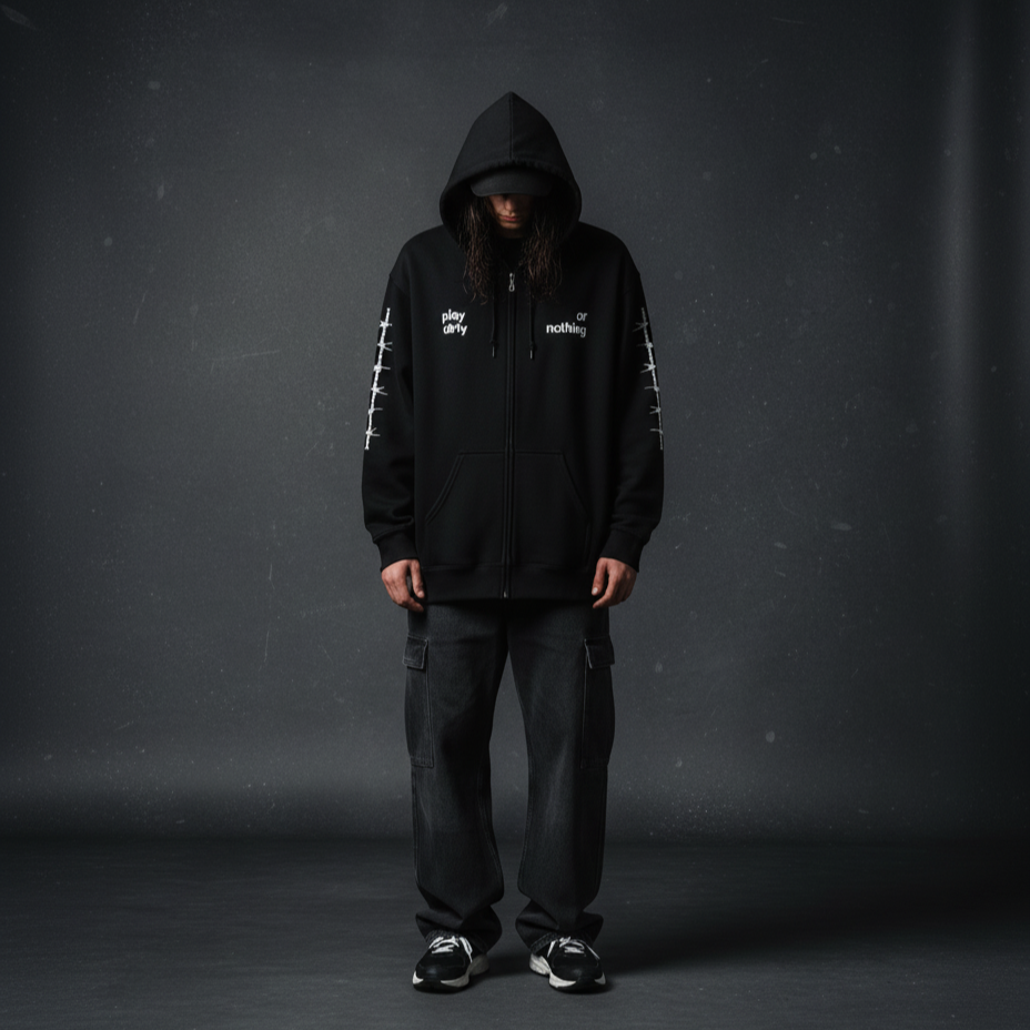 Play dirty or nothing - Unisex heavy blend zip hoodie